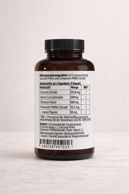 🌿CALMIQ Turmeric + Curcumin Capsules