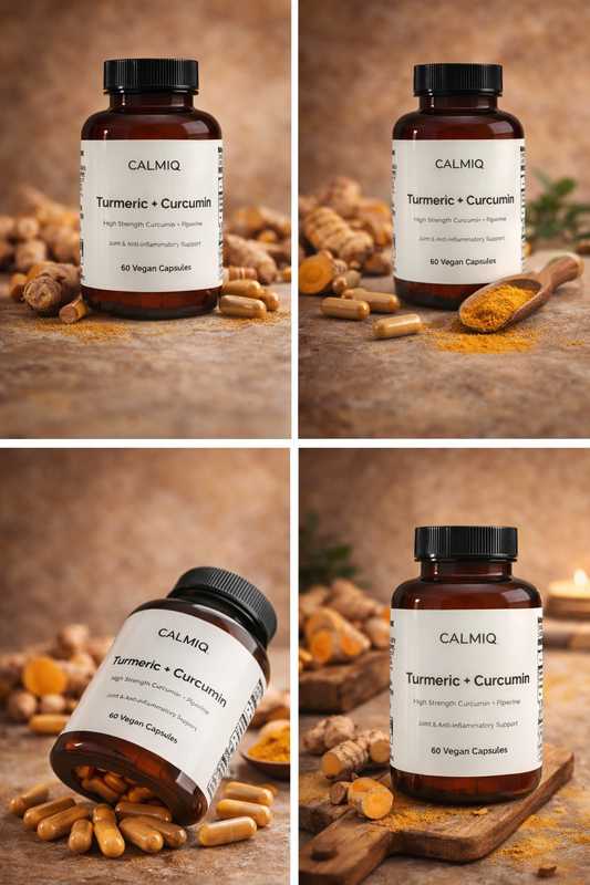 🌿CALMIQ Turmeric + Curcumin Capsules